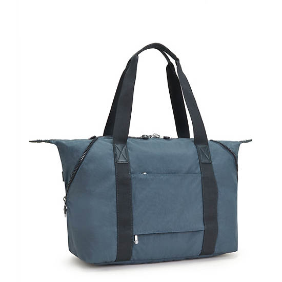 Kipling Art Medium Tote Tassen Donkerblauw Grijs | BE 1457VR